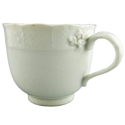 Antique porcelain Academic period dot Meissen Blanc de Chine Cup & Saucer C.1763 - Image 3