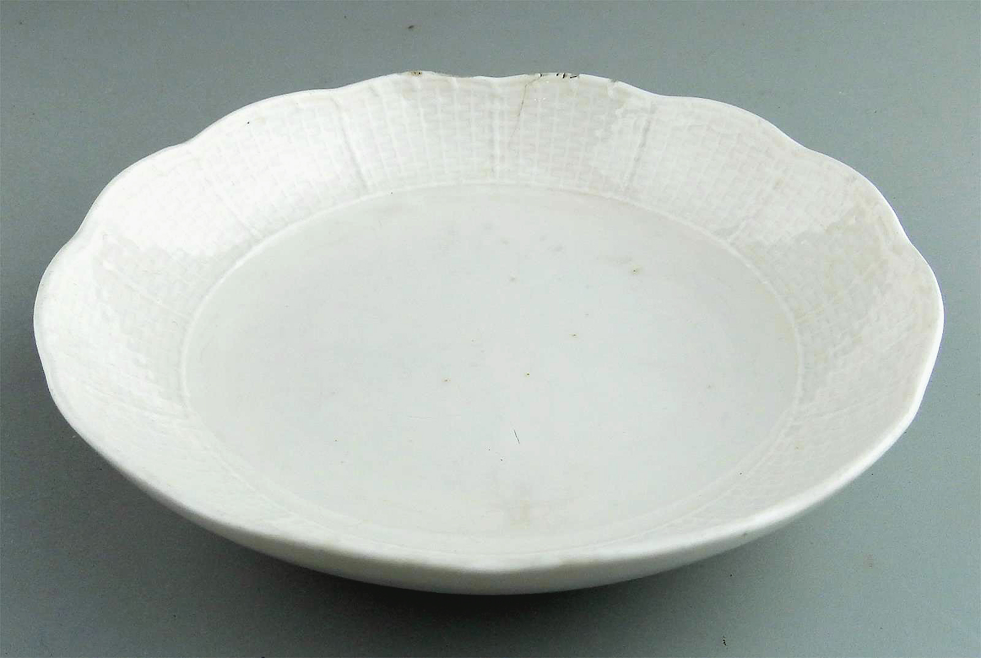 Antique porcelain Academic period dot Meissen Blanc de Chine Cup & Saucer C.1763