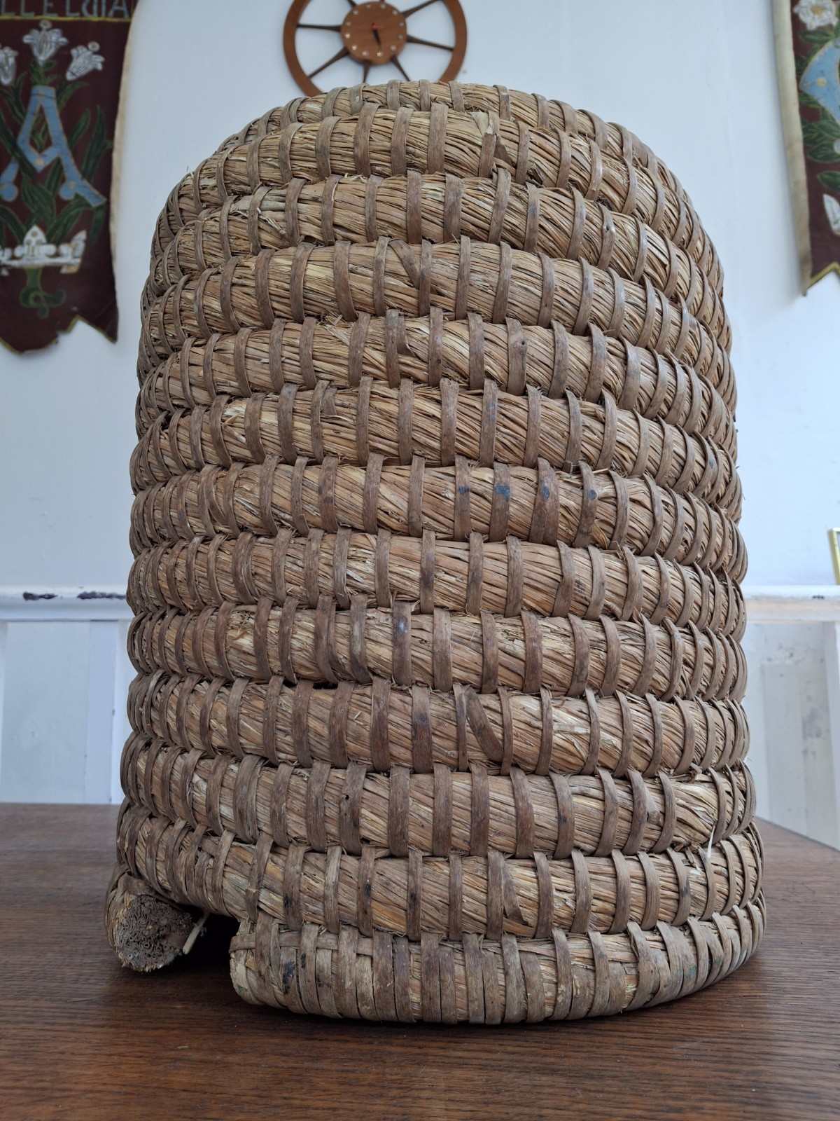 Early 20th Century Hand Woven Bee Skep/Basket. Antique/Decorative/Vintage