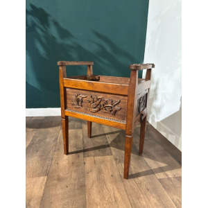 Edwardian Carved Piano Stool
