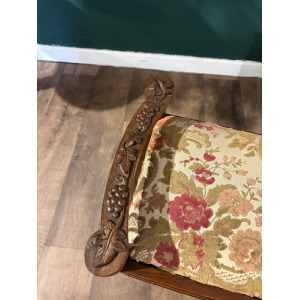 Edwardian Carved Piano Stool