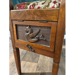 Edwardian Carved Piano Stool