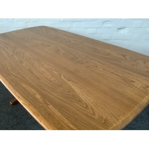 Ercol Aldeburgh Refectory Dining Table In Light Elm.