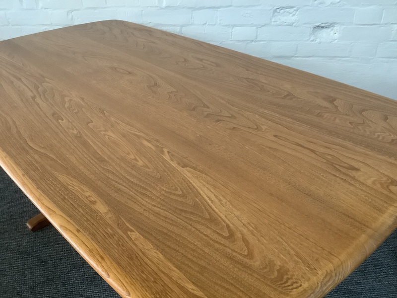 Ercol Aldeburgh Refectory Dining Table In Light Elm.