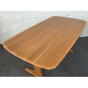Ercol Aldeburgh Refectory Dining Table In Light Elm.