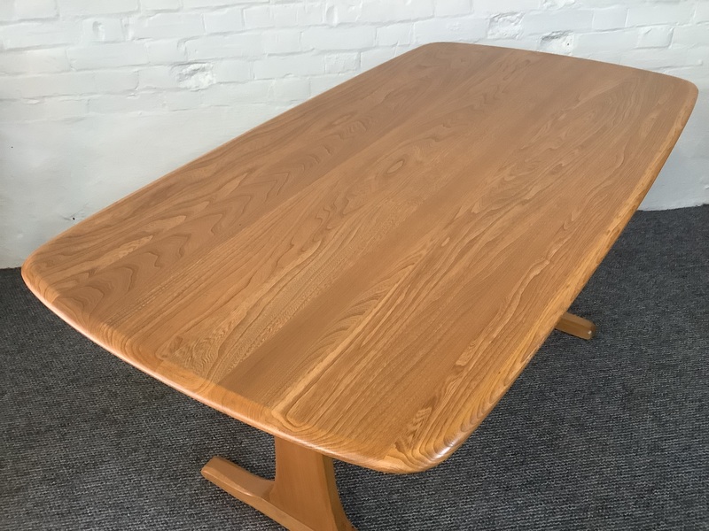 Ercol Aldeburgh Refectory Dining Table In Light Elm.