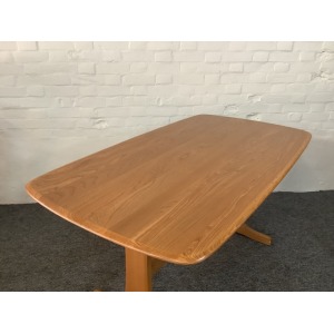 Ercol Aldeburgh Refectory Dining Table In Light Elm.