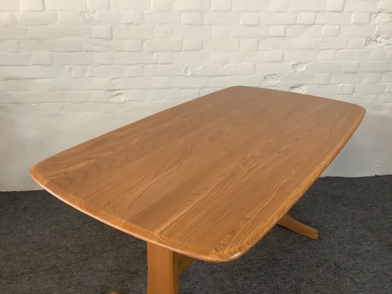 Ercol Aldeburgh Refectory Dining Table In Light Elm.