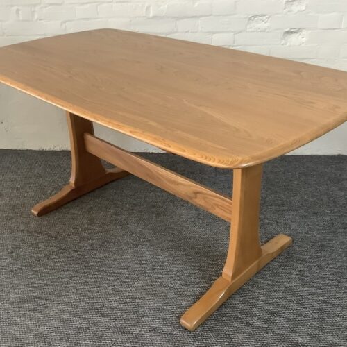 Ercol Aldeburgh Refectory Dining Table In Light Elm.