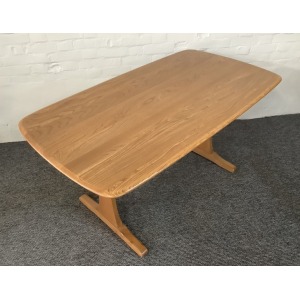 Ercol Aldeburgh Refectory Dining Table In Light Elm.