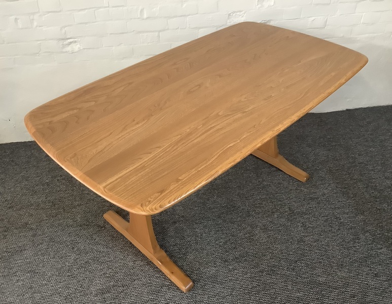 Ercol Aldeburgh Refectory Dining Table In Light Elm.