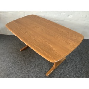 Ercol Aldeburgh Refectory Dining Table In Light Elm.