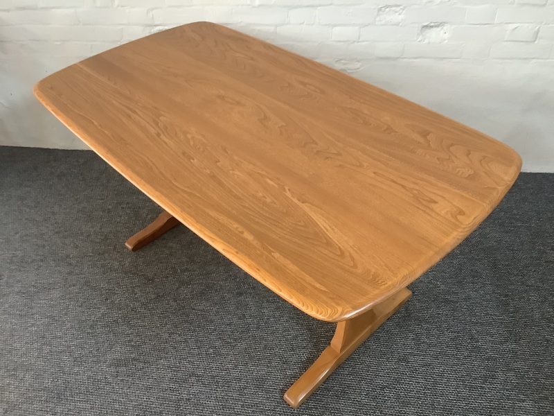 Ercol Aldeburgh Refectory Dining Table In Light Elm.