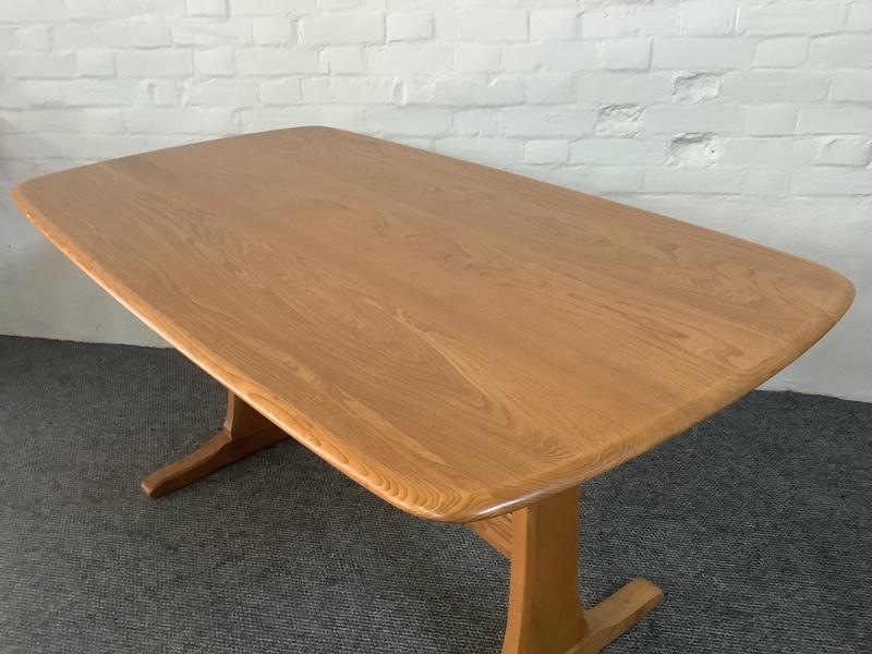 Ercol Aldeburgh Refectory Dining Table In Light Elm.