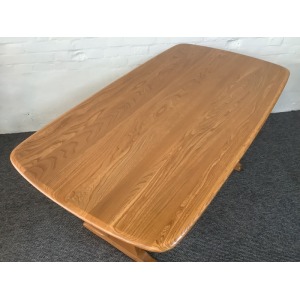 Ercol Aldeburgh Refectory Dining Table In Light Elm.