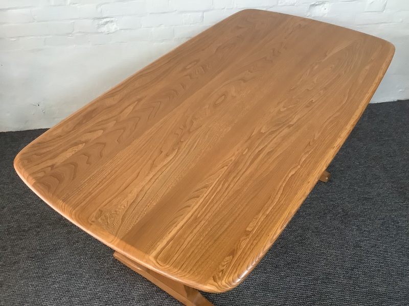 Ercol Aldeburgh Refectory Dining Table In Light Elm.