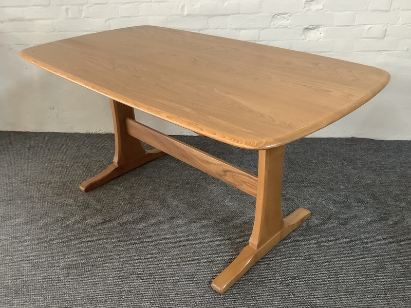 Ercol Aldeburgh Refectory Dining Table In Light Elm.