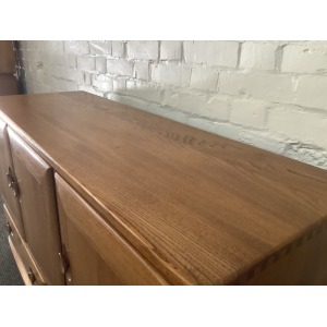 Ercol Windsor 468 Serving On Castors. Produced From Solid English Elm.