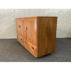 Ercol Windsor 468 Serving On Castors. Produced From Solid English Elm.