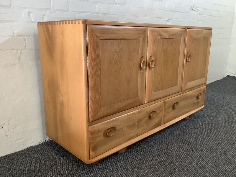 Ercol Windsor 468 Sideboard In Light Elm Finish.
