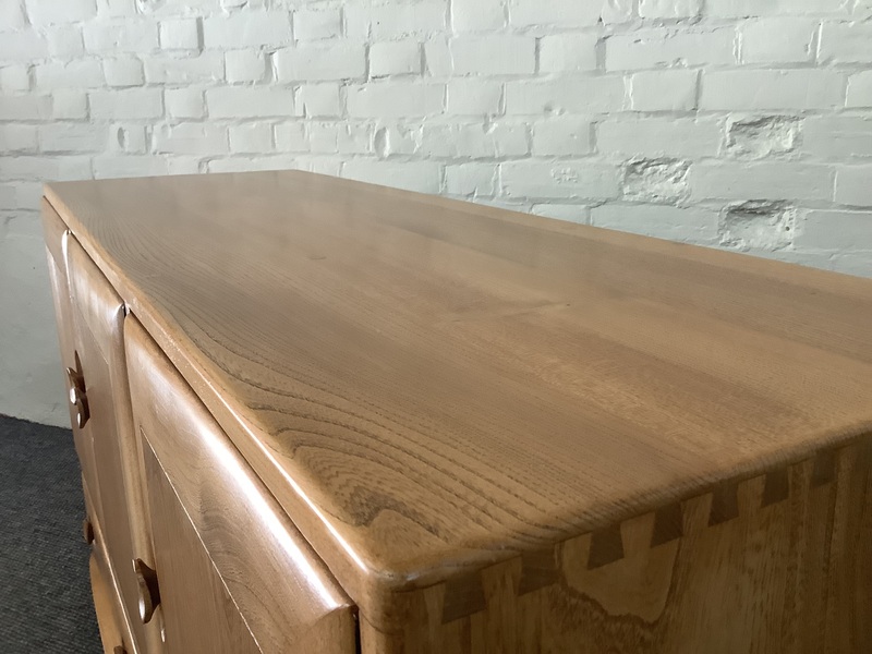 Ercol Windsor 468 Sideboard In Light Elm Finish.