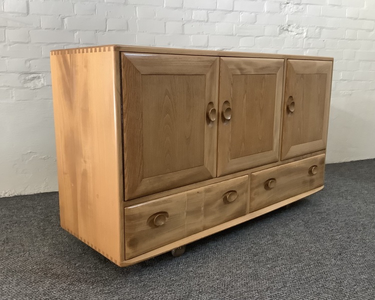 Ercol Windsor 468 Sideboard In Light Elm Finish.