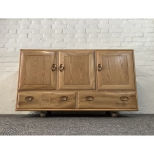 Ercol Windsor 468 Sideboard In Light Elm Finish.