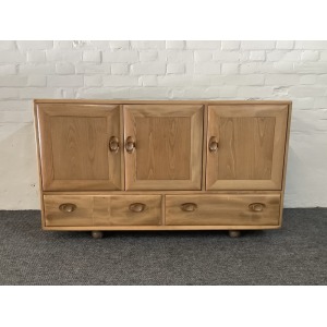 Ercol Windsor 468 Sideboard In Light Elm Finish.