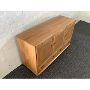 Ercol Windsor 468 Sideboard In Light Elm Finish.