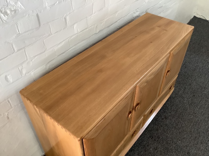 Ercol Windsor 468 Sideboard In Light Elm Finish.