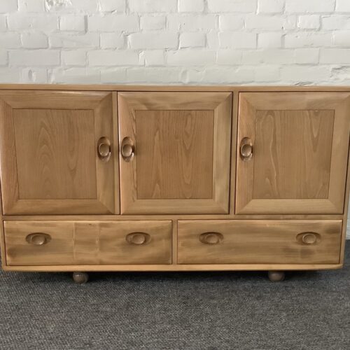 Ercol Windsor 468 Sideboard In Light Elm Finish.