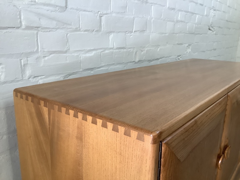 Ercol Windsor 468 Sideboard In Light Elm Finish.