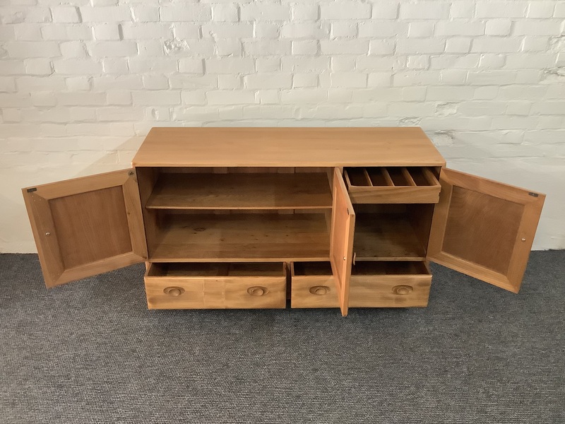 Ercol Windsor 468 Sideboard In Light Elm Finish.