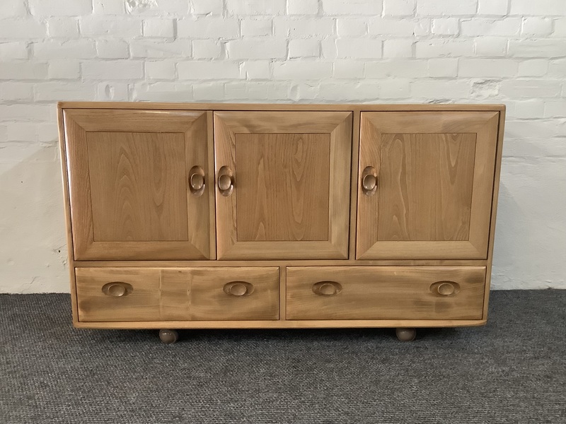 Ercol Windsor 468 Sideboard In Light Elm Finish.