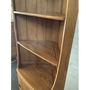 Ercol Windsor Corner Display Cabinet In Light Elm.