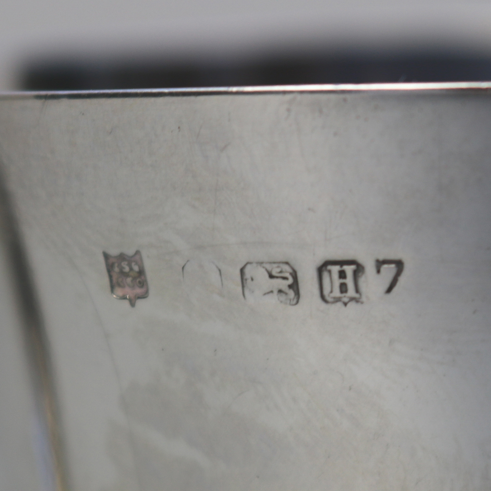 An extremely unusual solid silver novelty Fox handled Nursery Mug 100g C.1932