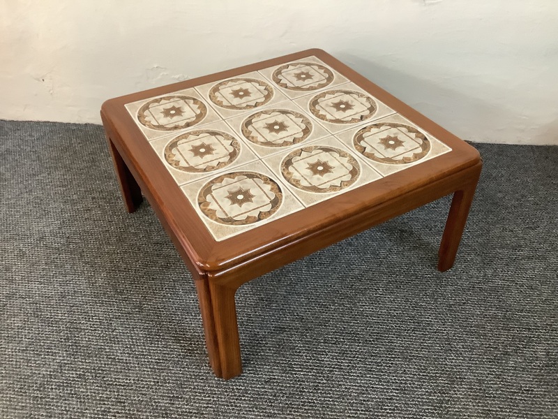 G Plan Tiled Mid Century Teak Coffee Table.
