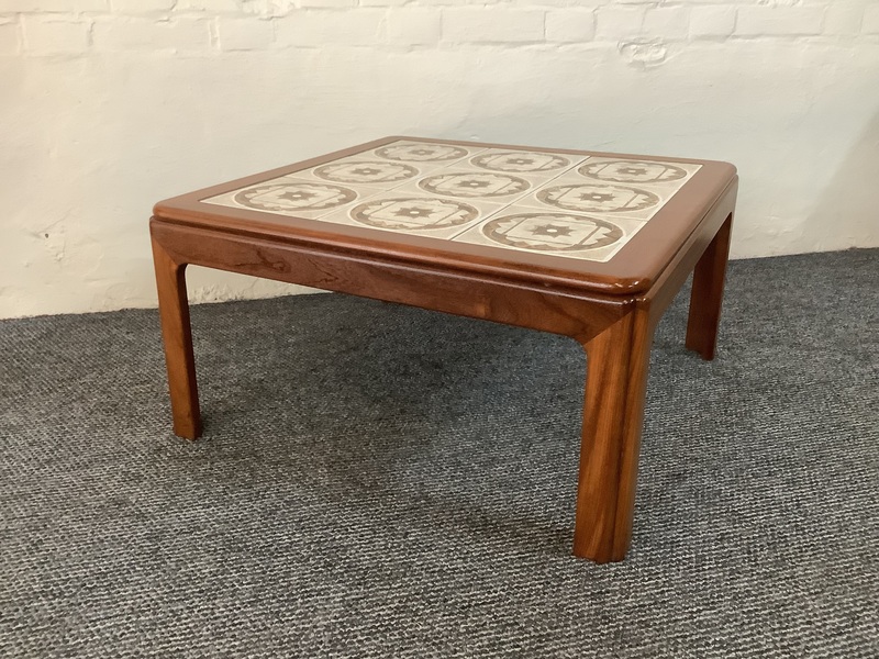 G Plan Tiled Mid Century Teak Coffee Table.