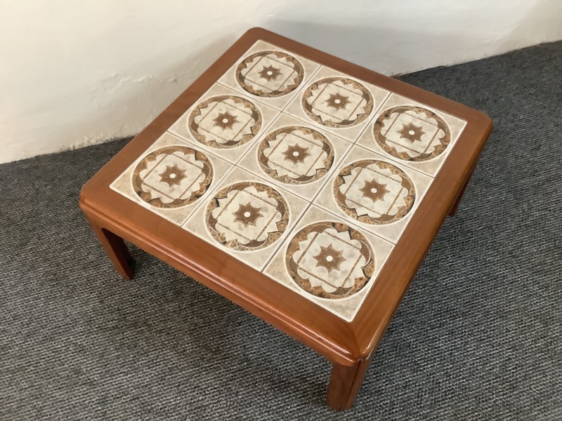 G Plan Tiled Mid Century Teak Coffee Table.
