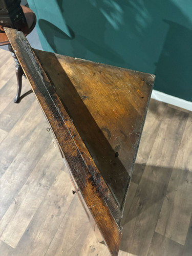 Georgian Oak With Mahogany Cross Banding Corner Cupboard
