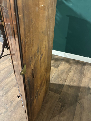 Georgian Oak With Mahogany Cross Banding Corner Cupboard
