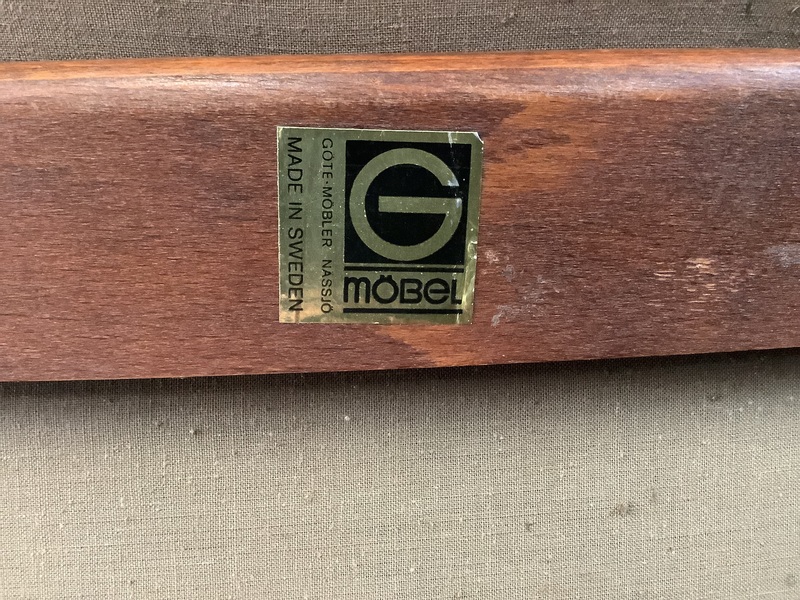 Gote Mobler Leather Reclining Swivel Chair.