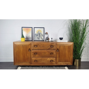 Ercol Low Sideboard, 1970s