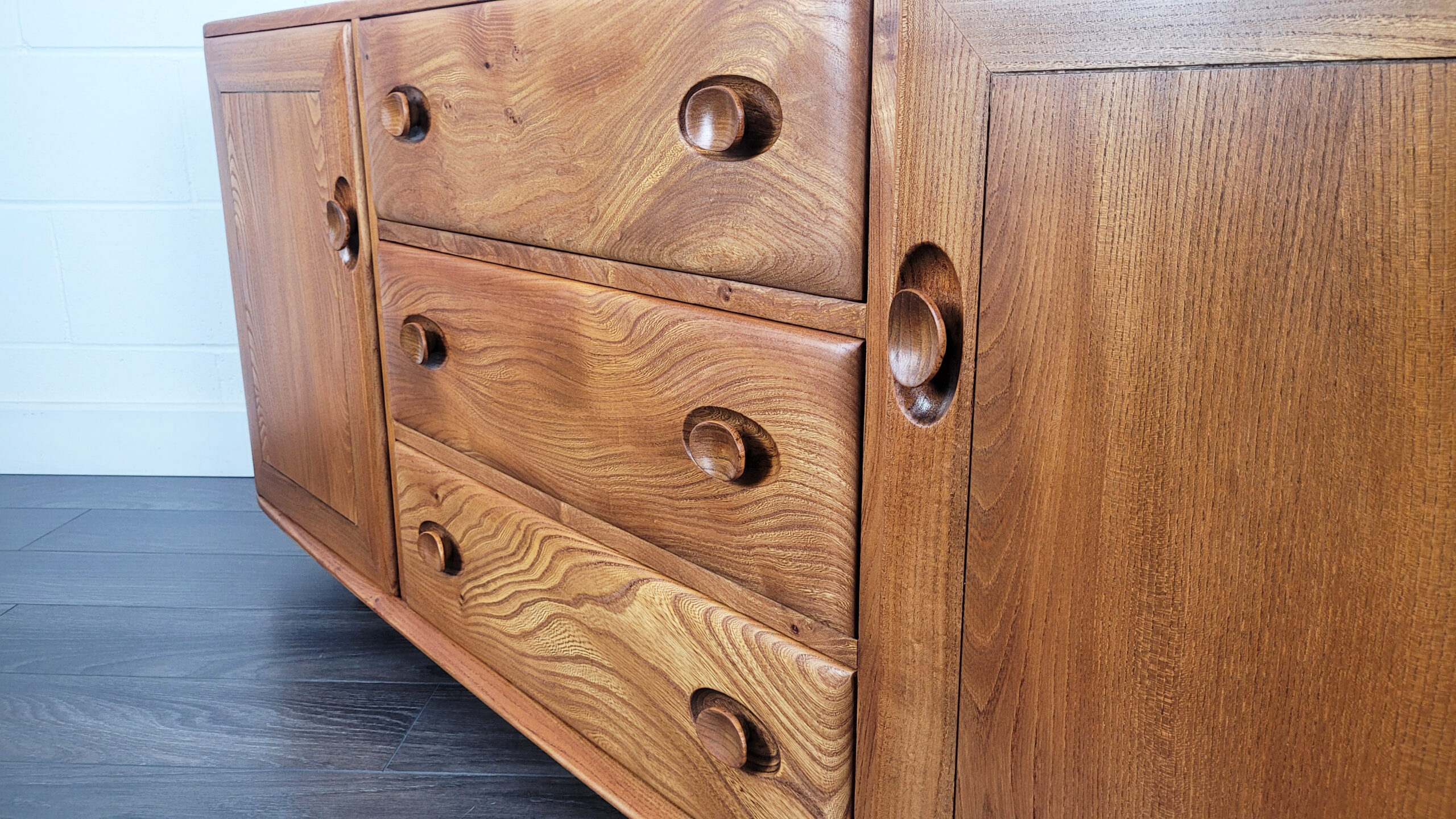 Ercol Low Sideboard, 1970s