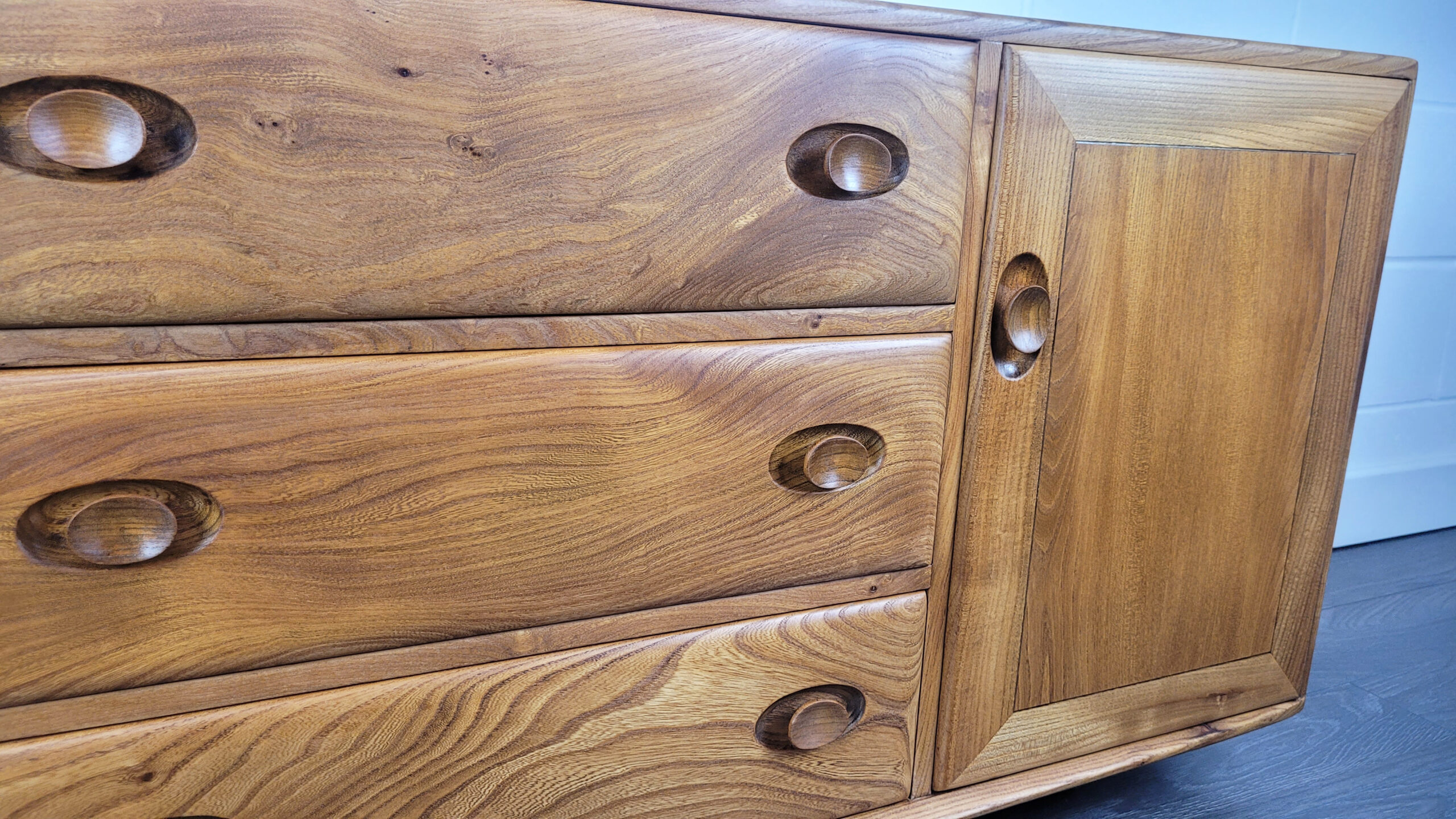 Ercol Low Sideboard, 1970s