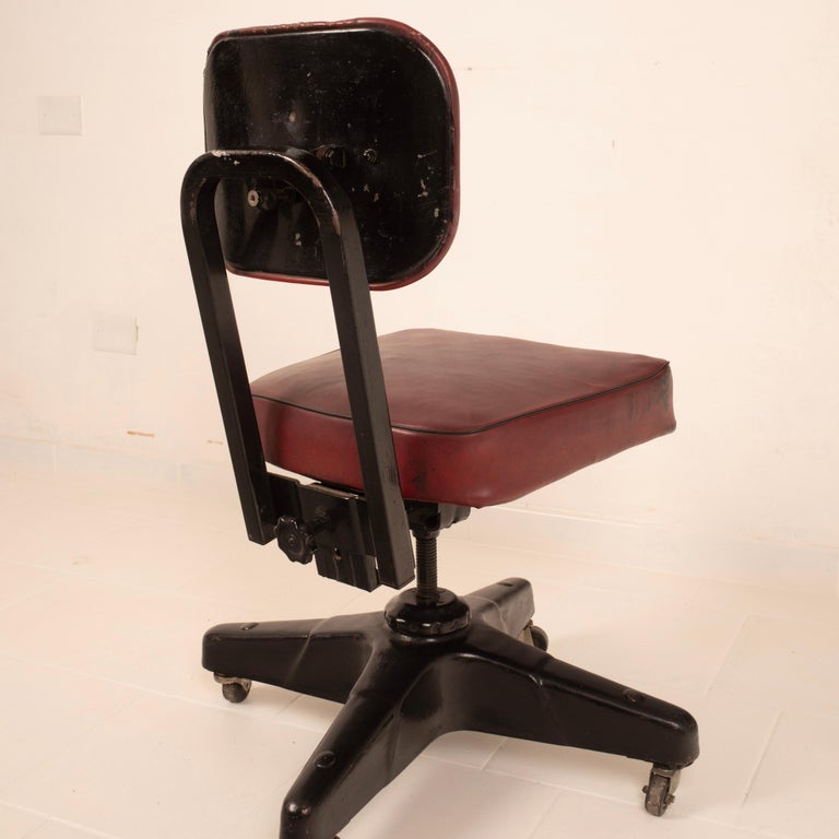 Industrial Stool by Chromcraft Corporation Stool USA 1944