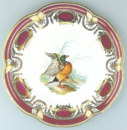 An antique Colebrookdale Coalport porcelain John Rose Cabinet Plate C.19thC - Image 2