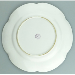 An antique Colebrookdale Coalport porcelain John Rose Cabinet Plate C.19thC