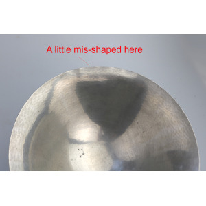 A large Modernist Art Deco Scandinavian pewter Just Andersen hammered Bowl C.1920