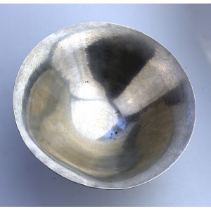 A large Modernist Art Deco Scandinavian pewter Just Andersen hammered Bowl C.1920